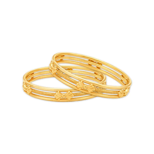 Artistic Charm Gold Bangles