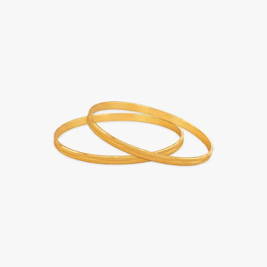 Radiant Minimalism Gold Bangles