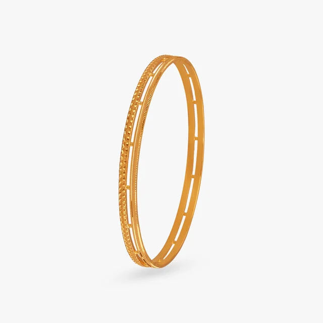 Elegant Fusion Gold Bangles