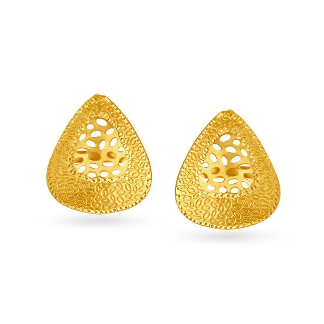 Enchanting Gold Pendant and Earrings Set