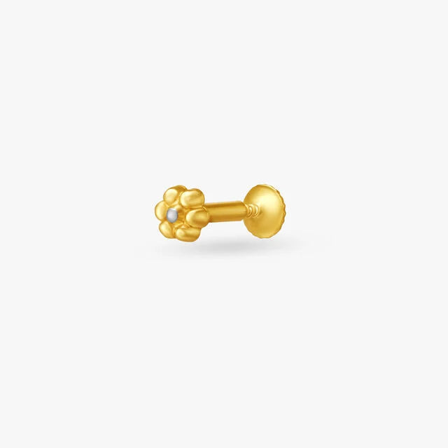 Dainty Gold Nose Pin for All Indian Brides