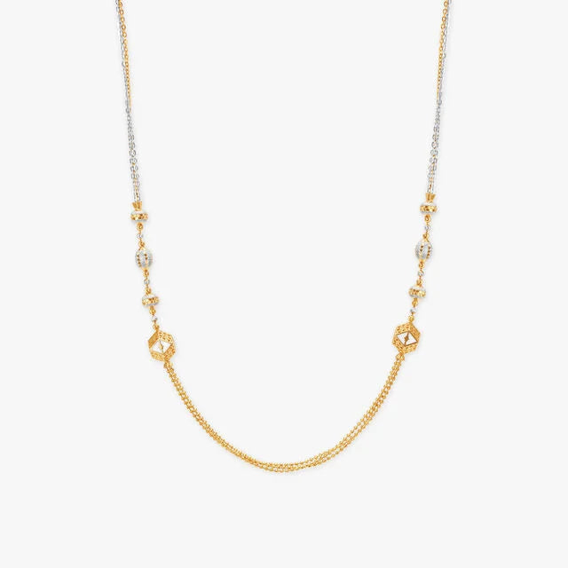 Delicate Bead Gold Necklace