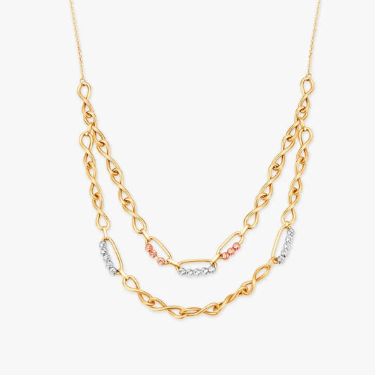 Chic Linked Gold Necklace