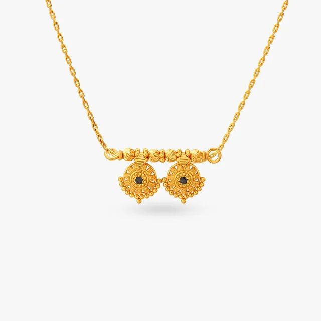 Ornate Gold Thali Pendant