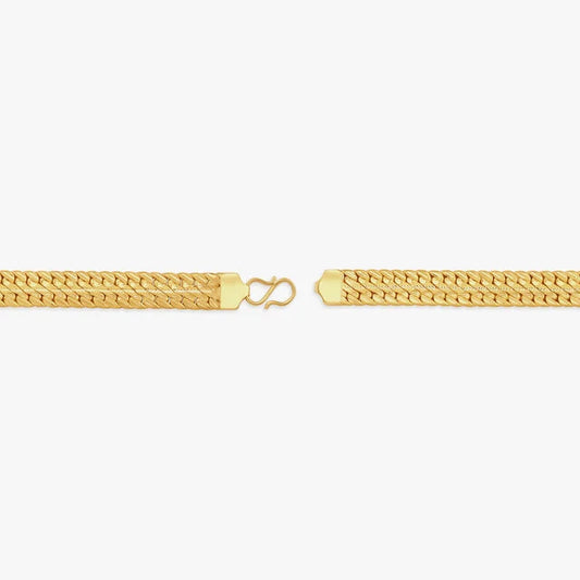 Brilliant Artsy Gold Link Bracelet for Men