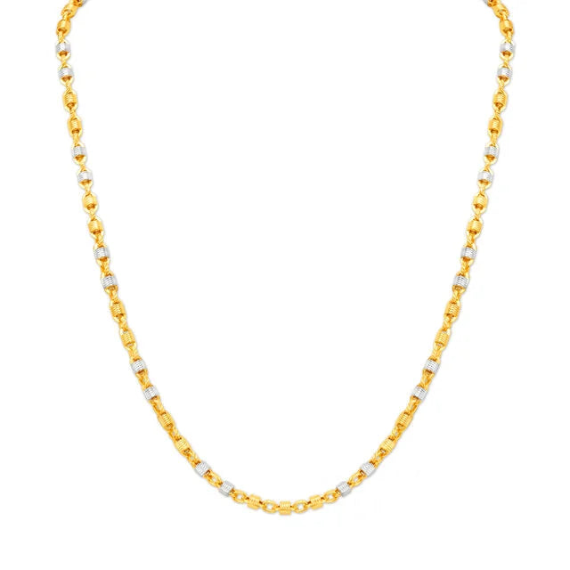 Bewitching Dual Tone Gold Chain For Men