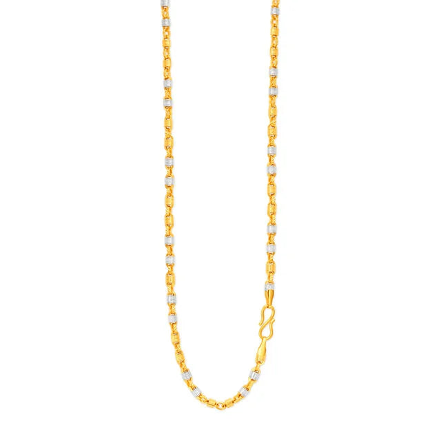 Bewitching Dual Tone Gold Chain For Men