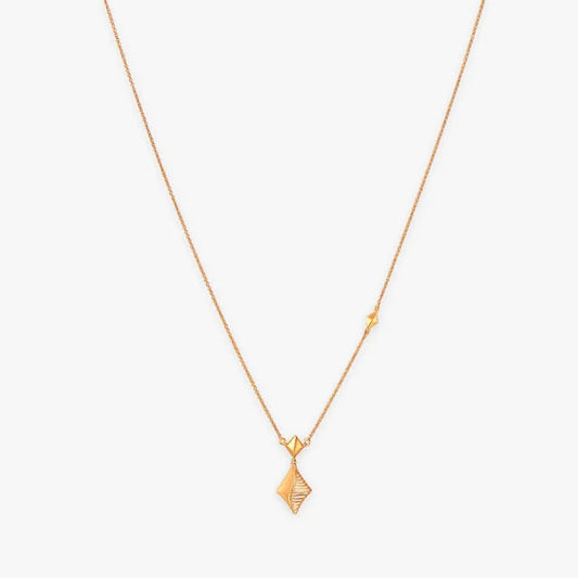 Radiant Ripple Gold Necklace