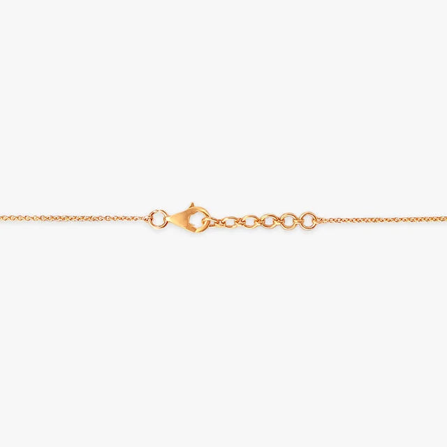 Radiant Ripple Gold Necklace