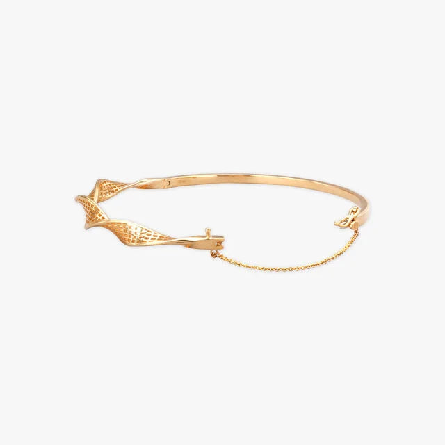 Woven Glow Gold Bangle