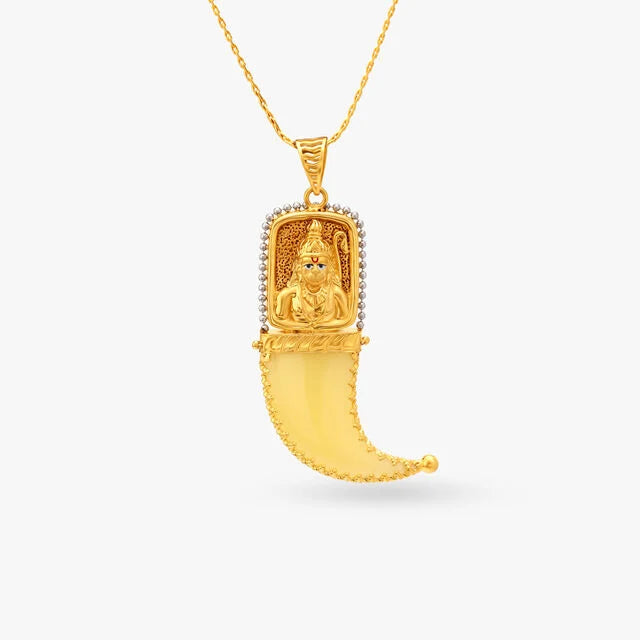 Hanuman and Sai Baba Reversable Pendant