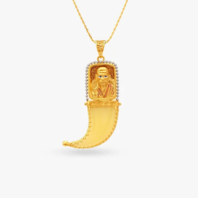 Hanuman and Sai Baba Reversable Pendant