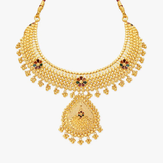 Intricate Design Gold Necklace